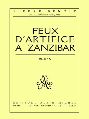 cover image of Feux d'artifice à Zanzibar